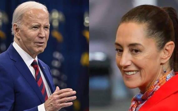 Biden felicita a Sheinbaum; anticipa que trabajará cercanamente con ella