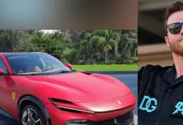 Canelo presume nuevo e histórico Ferrari valuado en más de 8 MDP