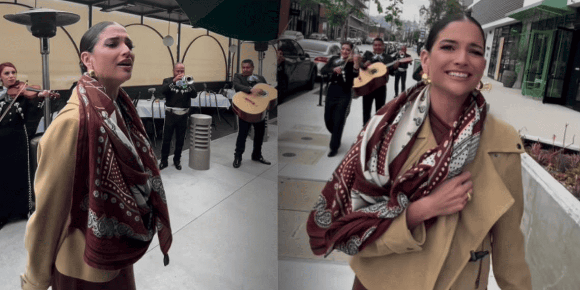Discriminan a Natalia Jiménez en un restaurante de EU por hablar en español y lleva mariachis