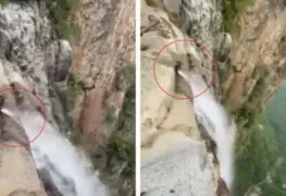 Turista descubre fraude en cascada de China