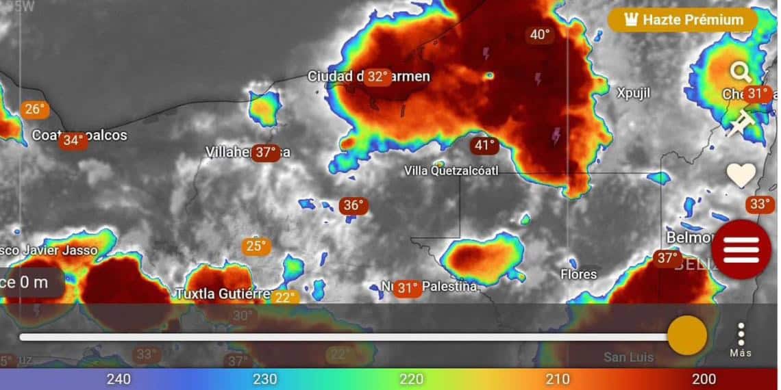 Después del calor se preven tormentas ésta noche en Tabasco