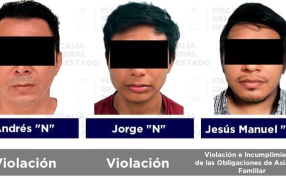 Detenidos seis por robo agravado, delitos sexuales y violencia familiar: FGE