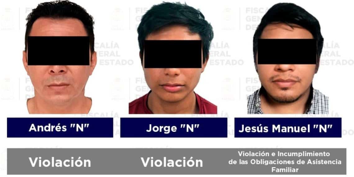 Detenidos seis por robo agravado, delitos sexuales y violencia familiar: FGE