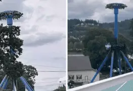 Personas quedan boca abajo más de 20 minutos en juego mecánico