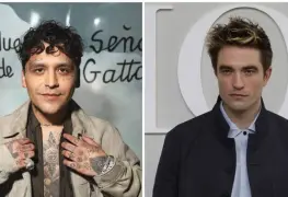 Christian Nodal se luce como modelo en París junto a Robert Pattinson, Bad Bunny y Maluma