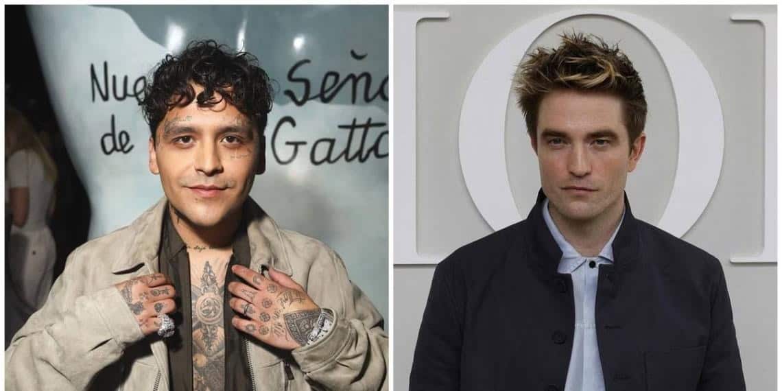 Christian Nodal se luce como modelo en París junto a Robert Pattinson, Bad Bunny y Maluma