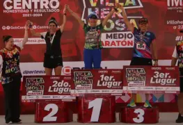 Con la asistencia superior de mil corredores fue todo un éxito el Medio Maratón de Villahermosa de 21 y 10 kilómetros