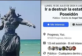 Hurac&aacute;n Beryl: ante su llegada a Yucat&aacute;n, organizan en redes sociales destrucci&oacute;n de estatua de Poseid&oacute;n