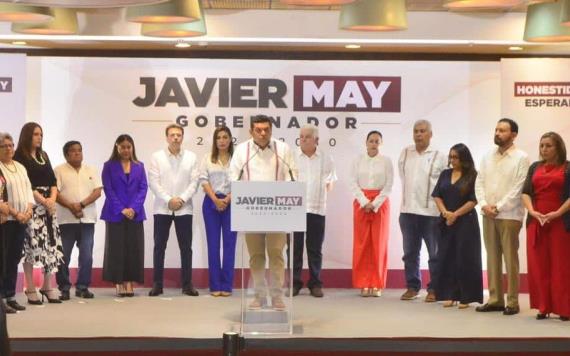 Afirma Javier May, que su gabinete estará al servicio del pueblo