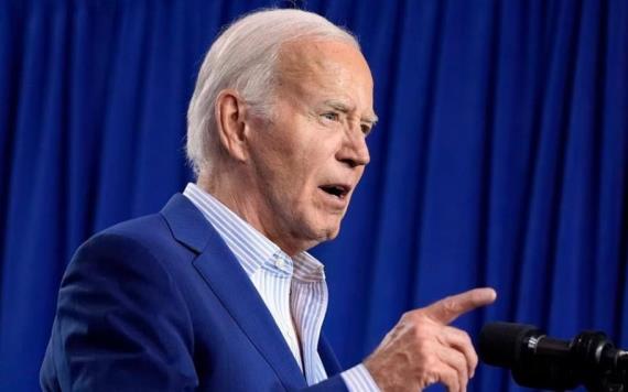 "No me voy a ningún lado. Competiré hasta el final y vamos a ganar", dice Biden