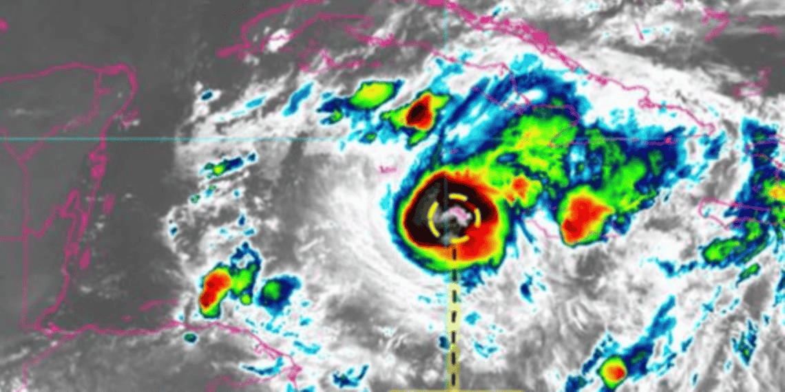 Huracán Beryl: ¿Cuánto mide el ojo del fenómeno meteorológico?