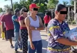 Reparten comida de parte de Los Chapitos en hospital pediátrico de Sinaloa