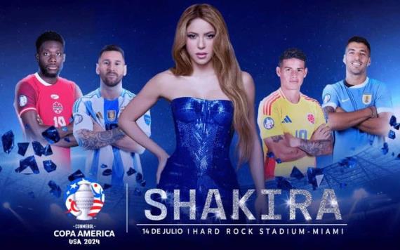 Shakira actuará en el medio tiempo de la final de la Copa América 2024