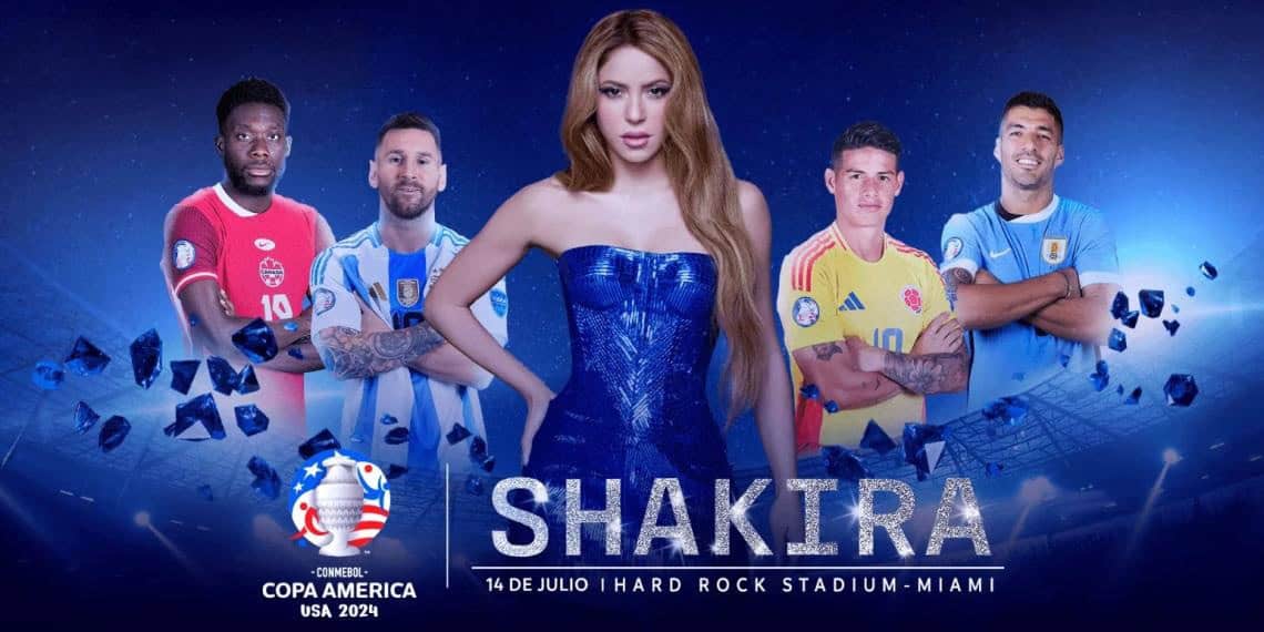 Shakira actuará en el medio tiempo de la final de la Copa América 2024