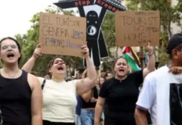 Cansados, miles de personas se manifestaron contra el turismo masivo en Barcelona