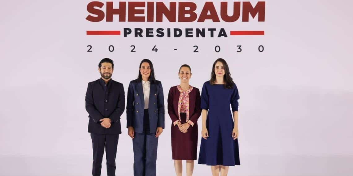 Claudia Sheinbaum presenta los proximos titulares de Cultura, Turismo y Trabajo