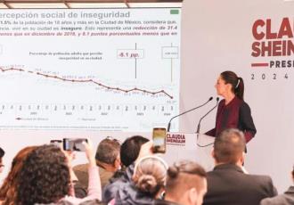 Las personas se sienten más seguras que en el 2018: Claudia Sheinbaum plantea continuar reducir la inseguridad