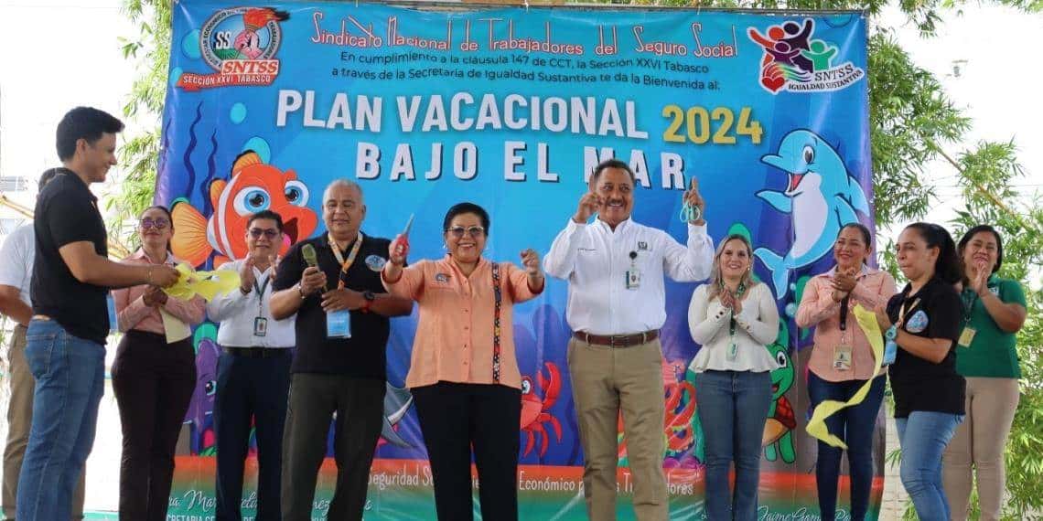 Inauguran IMSS Tabasco y Sindicato Plan Vacacional 2024