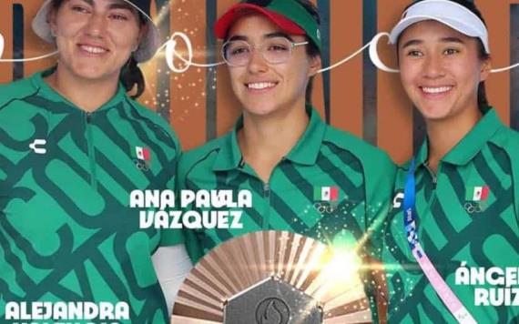 Por primera vez en la historia, México logró una medalla en Equipo Femenil de Tiro con Arco