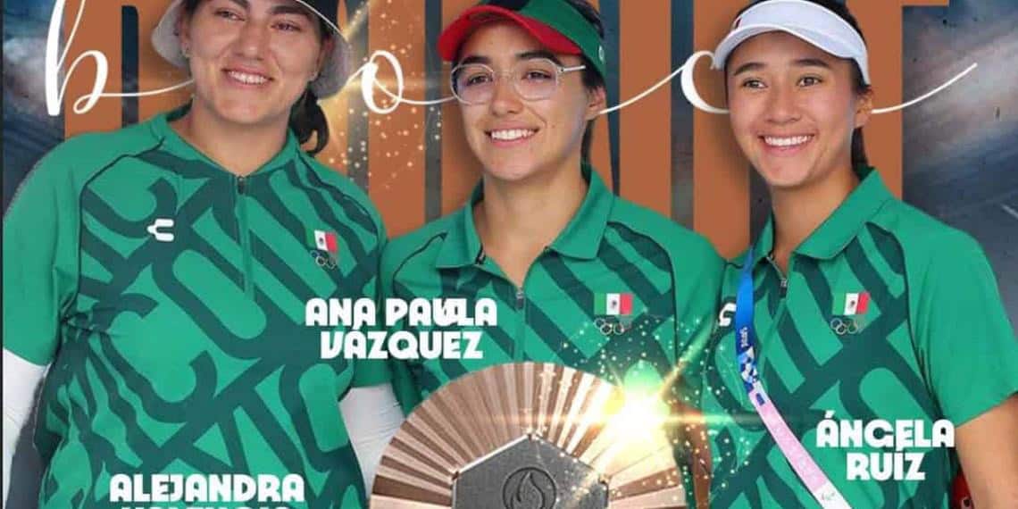 Por primera vez en la historia, México logró una medalla en Equipo Femenil de Tiro con Arco