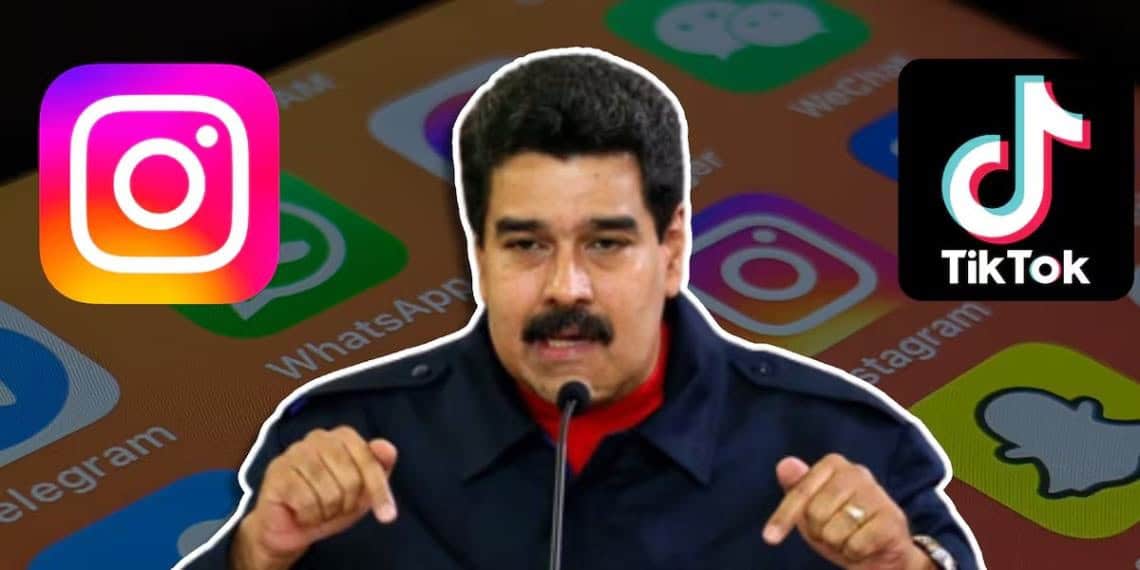 Maduro acusa a Instagram y TikTok de ser multiplicadores del odio en Venezuela