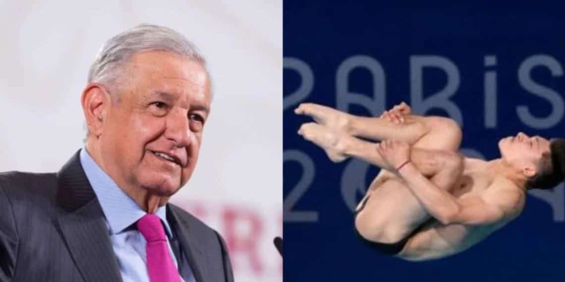 AMLO celebra medalla de Osmar Olvera en Juegos Olímpicos de París