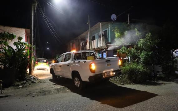 Inicia programa de nebulización contra el dengue en comunidades de Centro