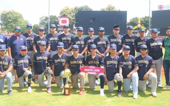 Nuevo León logró el tercer lugar del Campeonato Nacional de Béisbol 15-16 años