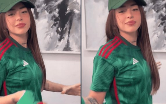 Nicki Nicole besa la playera de la selección mexicana en video