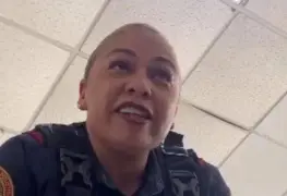Te va a llevar al baño un ratito, intimida mujer policía de CDMX a detenido