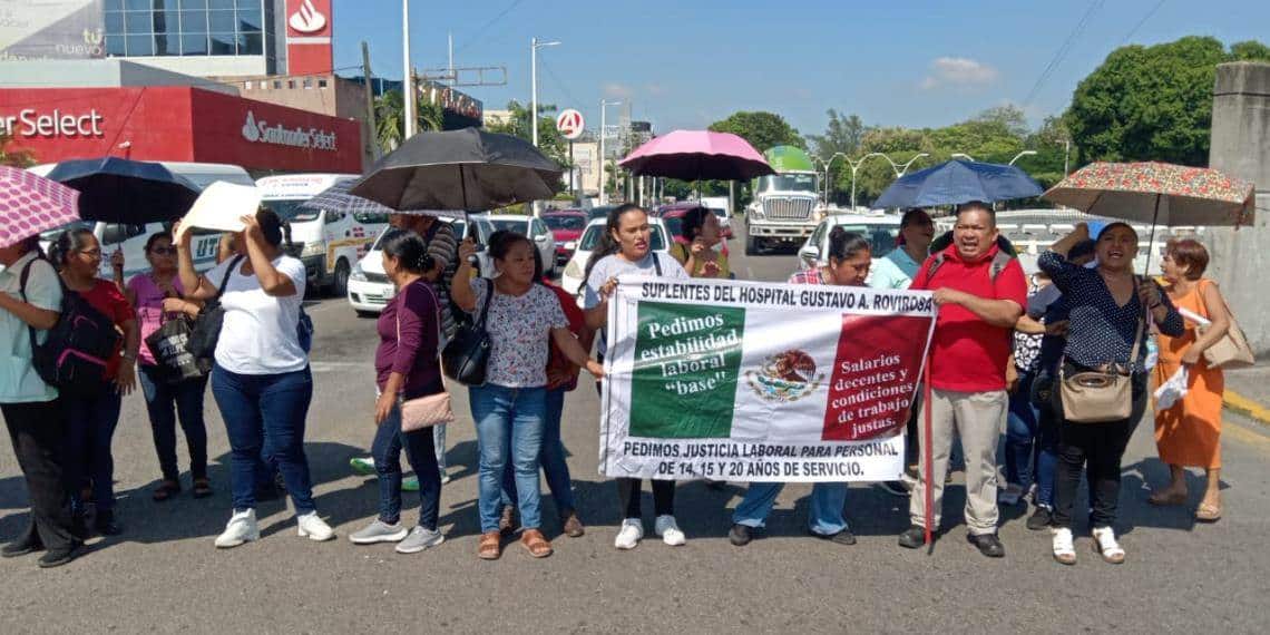 Exigen basificación para 800 trabajadores de Salud