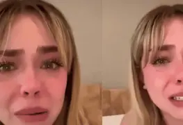 Joven llora desconsoladamente al ver a su ex pareja con su nueva novia