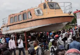 Naufragio dejó 23 muertos en lago Kivu del Congo; prevén que saldo aumente en próximos días