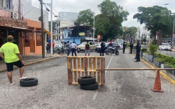 Habitantes de Villahermosa protestan por falta de energía eléctrica