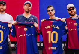 Barcelona estrena uniforme con el logo de Coldplay
