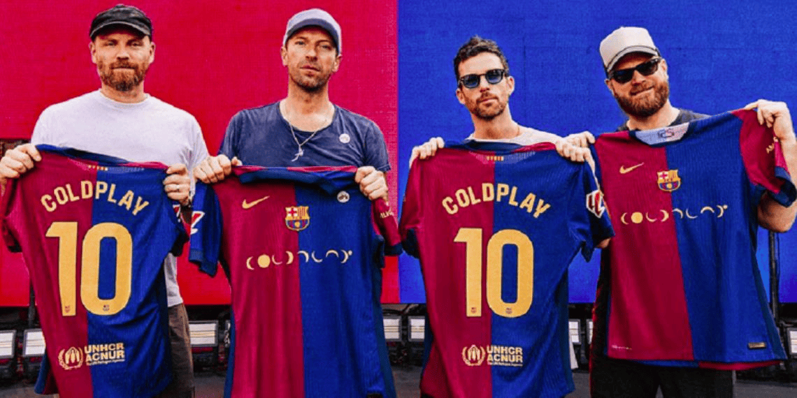 Barcelona estrena uniforme con el logo de Coldplay