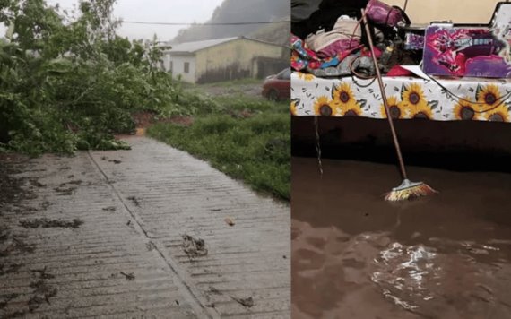 Lluvias intensas causan desbordamientos y afectaciones en 6 municipios de Chiapas