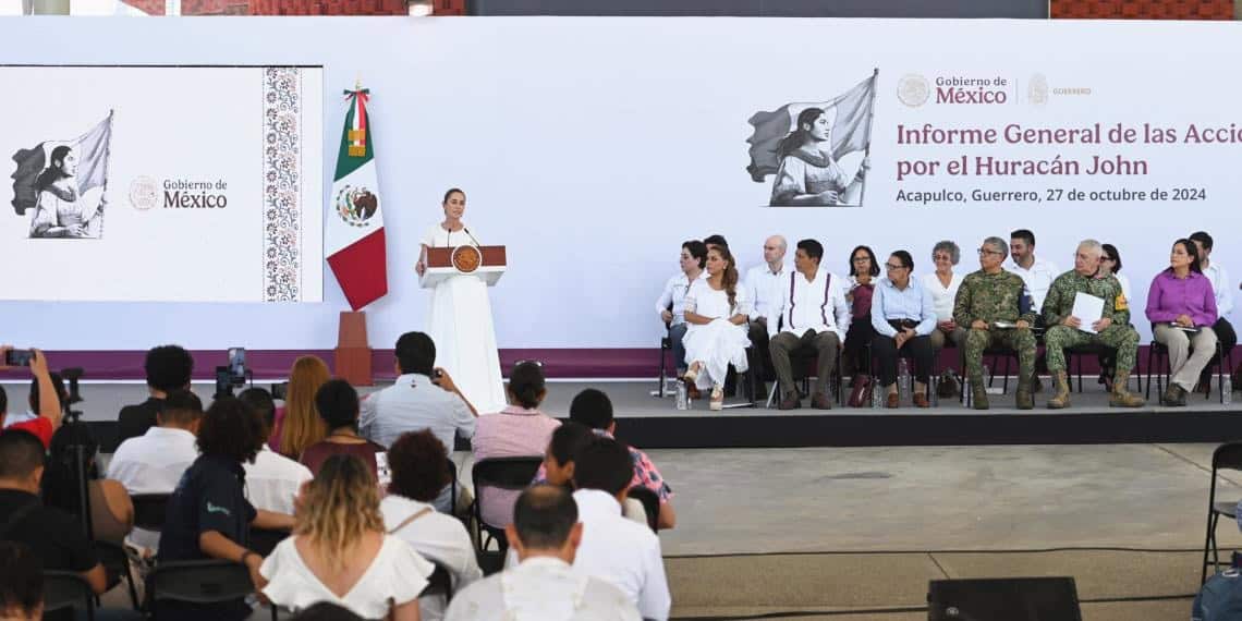 Hoy podemos decir que la emergencia por huracán John ha terminado en Guerrero y Oaxaca: Presidenta Claudia Sheibaum