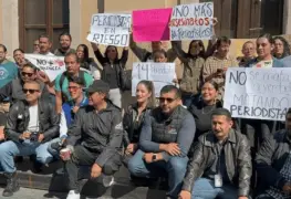 Periodistas de Michoacán protestan y exigen justicia para compañeros desaparecidos y asesinados