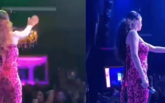 Gala Montes detiene concierto para sacar a hombre que la insultó "Yo me voy" | VIDEO