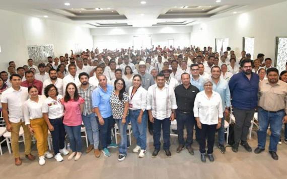 Se reúne el Gobernador Javier May Rodríguez con Servidores del Pueblo, para organizar entrega de derechos sociales en Tabasco