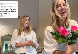Mi único y verdadero amor; Mujer recibe flores de su novio, pero la dedicatoria era para su ex