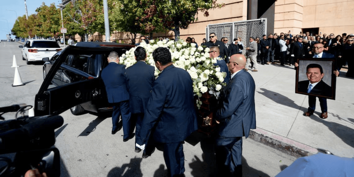 Así fue el funeral de Fernando Valenzuela en Los Ángeles, el último adiós al Toro