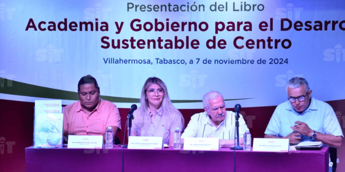 Presentan libro Academia y Gobierno para el Desarrollo Sustentable de Centro