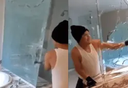 Tras no recibir pago, albañiles destruyen baño que acababan de construir | VIDEO