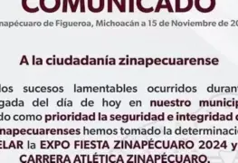 Suspenden Expo Fiesta en Zinapécuaro.