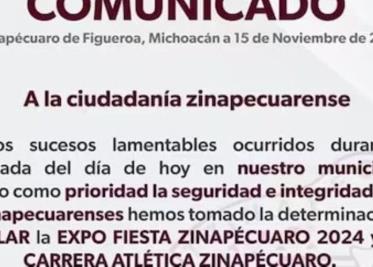 Suspenden Expo Fiesta en Zinapécuaro.