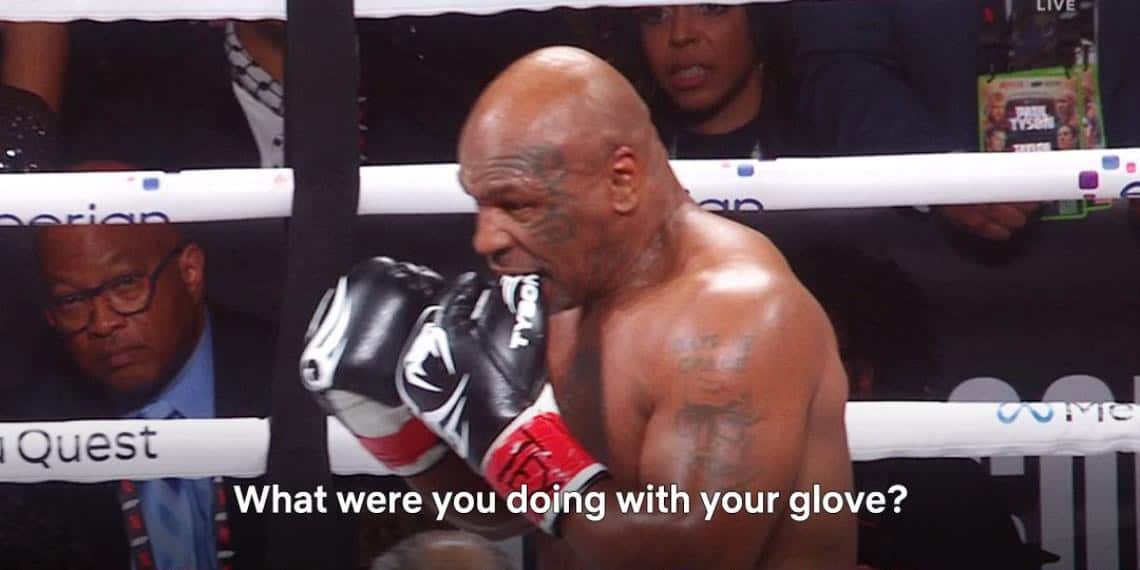 Mike Tyson explica por que mordía su guante en pelea vs Jake Paul | VIDEO