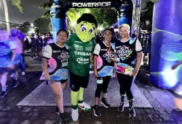 Fue todo un éxito la carrera de colores Glow Neon Run de 5 kilómetros