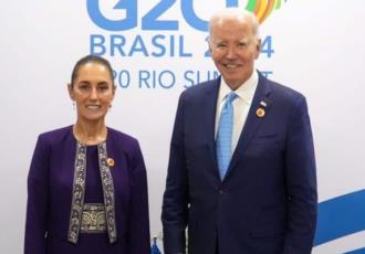 Sheinbaum y Biden se reúnen en Cumbre G20